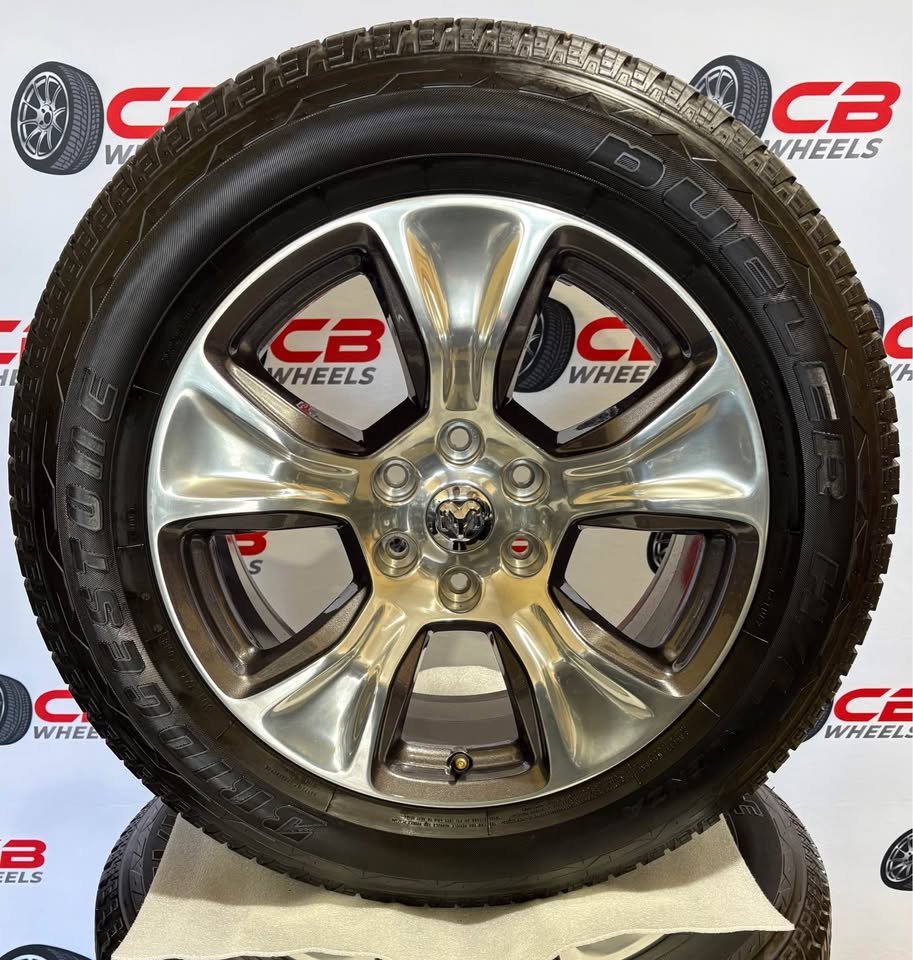 Ram 1500 20" OEM Polished Charcoal Wheels and Tires