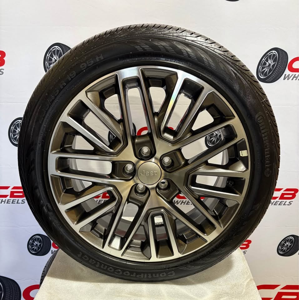 Jeep Compass 19" OEM Machined Charcoal Wheels and Tires