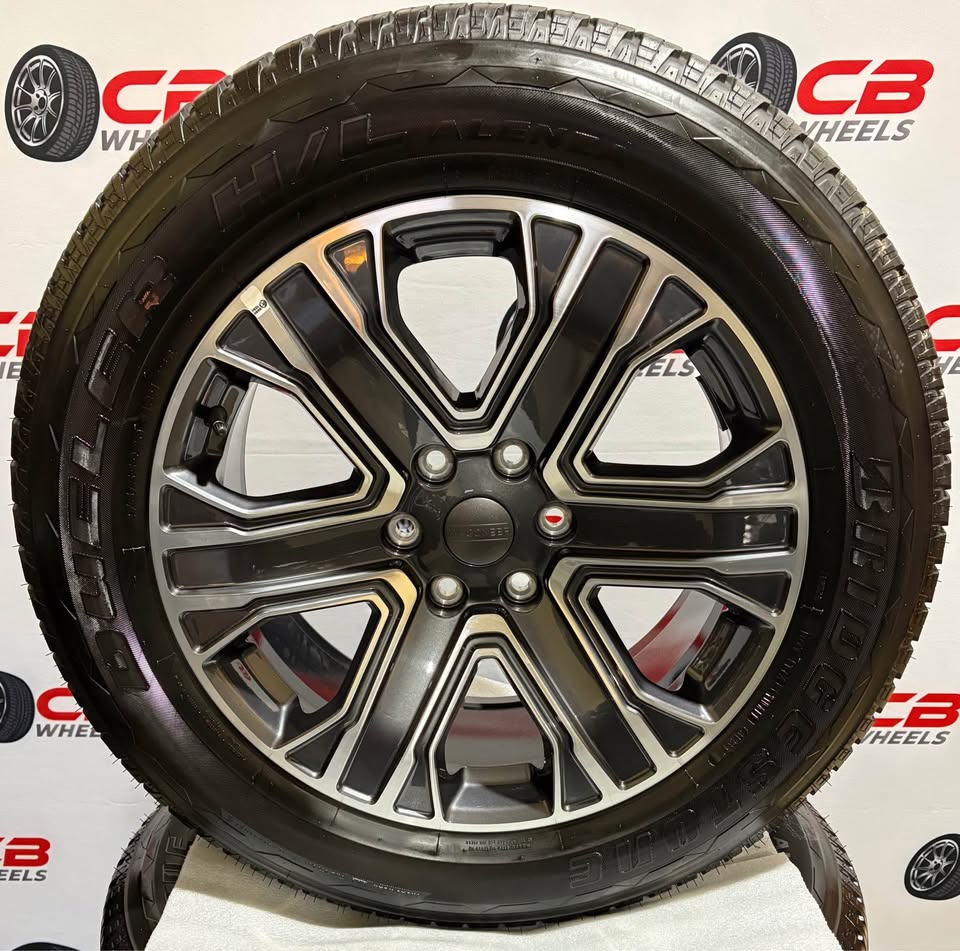 Jeep Wagoneer 20” OEM Machined Charcoal Wheels and Tires