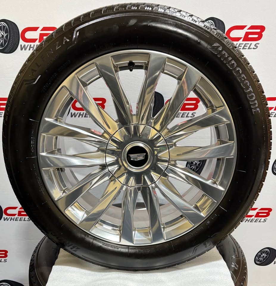 Cadillac Escalade 22" OEM Polished Takeoff Wheels and Tires