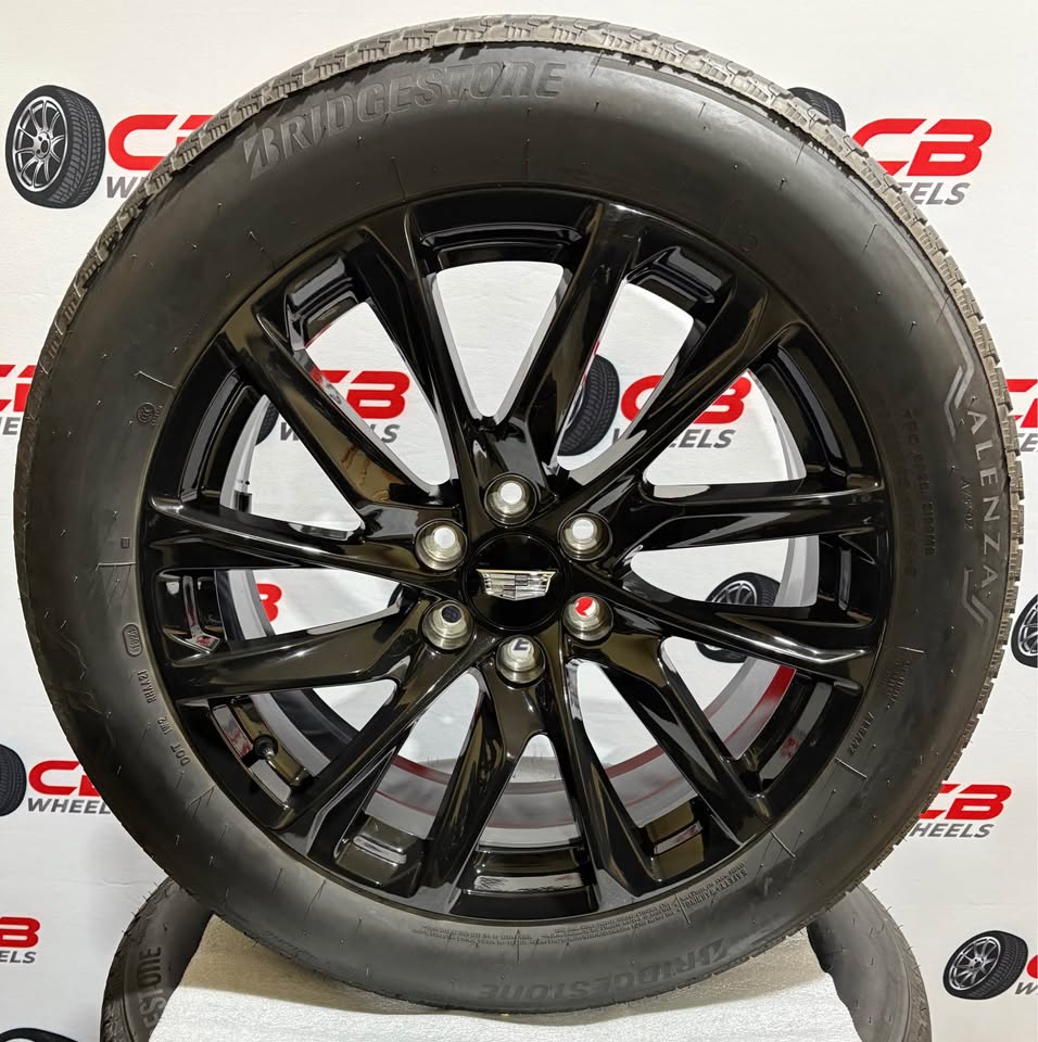 Cadillac Escalade 22" OEM Gloss Black Takeoff Wheels and Tires