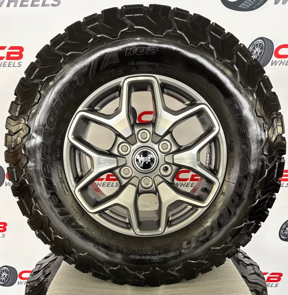 Ford Bronco 17" OEM Machined Charcoal Takeoff Wheels and Tires