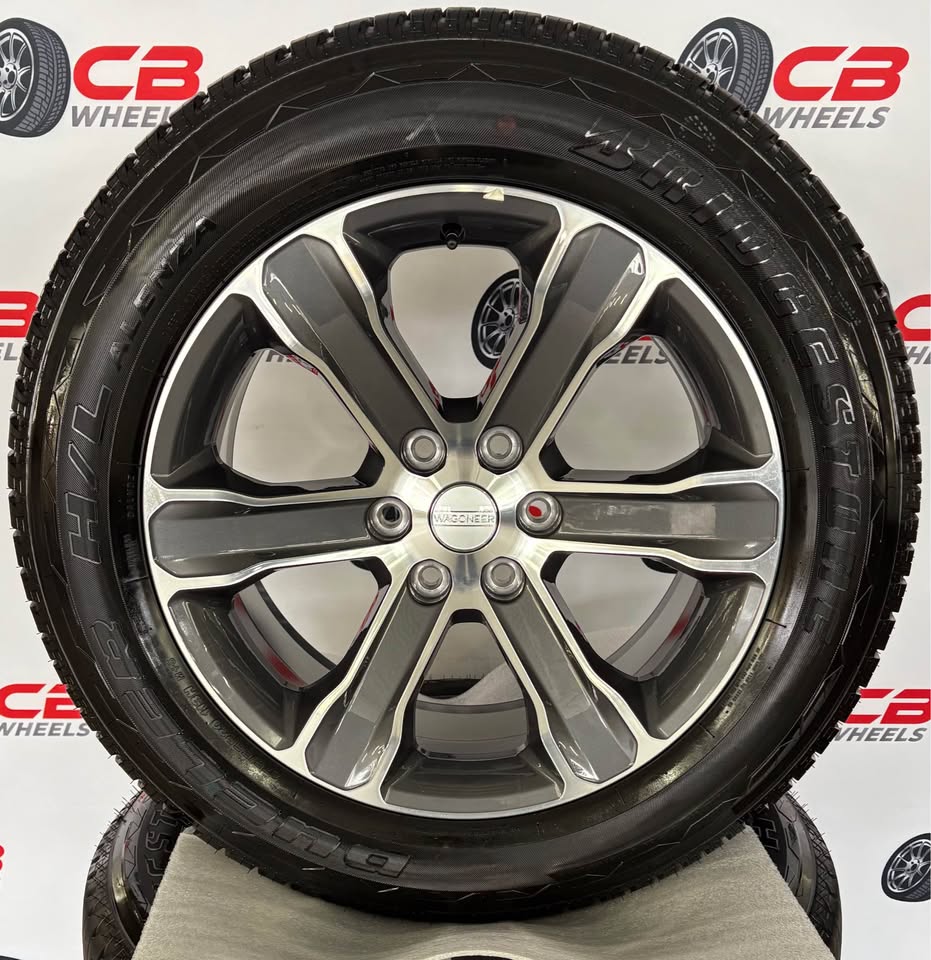 Jeep Wagoneer 20" OEM Machined Charcoal Takeoff Wheels and Tires