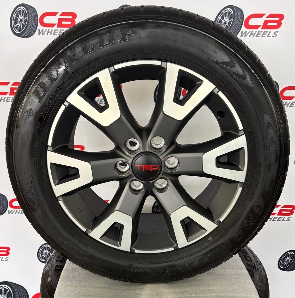 Toyota 4Runner TRD Sport 20" OEM Machined Grey Takeoff Wheels and Tires
