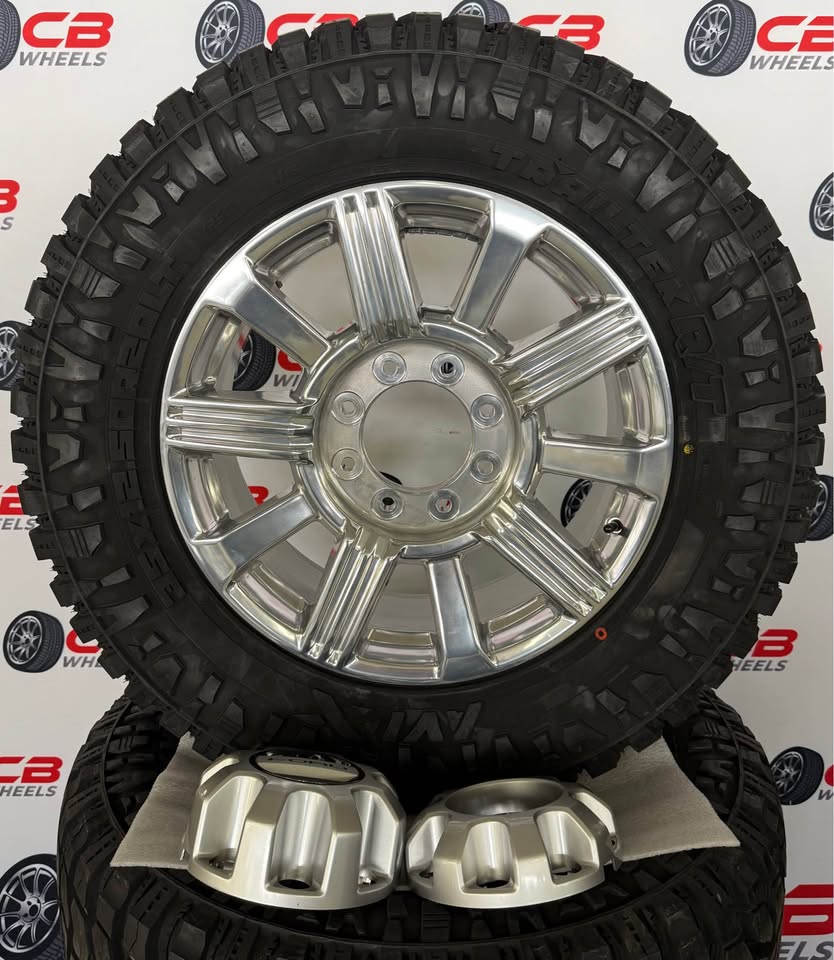 NEW Ford F250/F350 Limited 20" OEM Polished Wheels and Tires