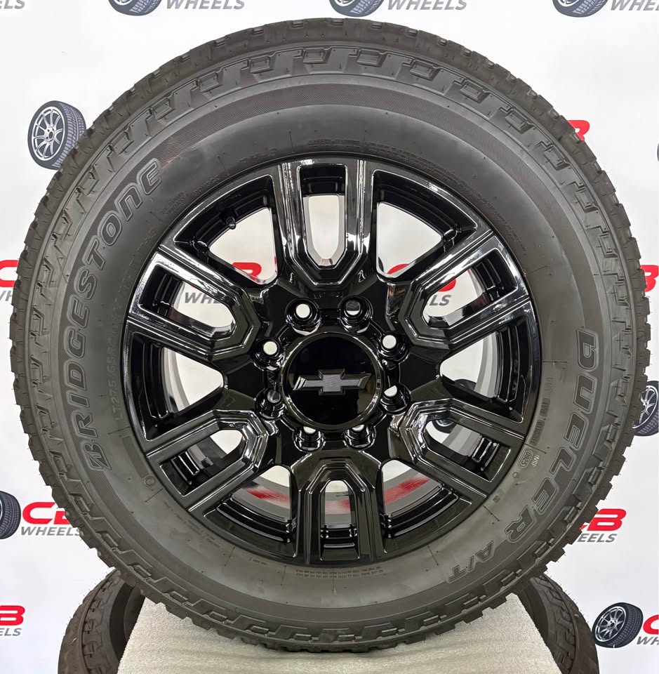 Chevrolet Silverado 2500/3500 20" OEM Gloss Black Takeoff Wheels and Tires