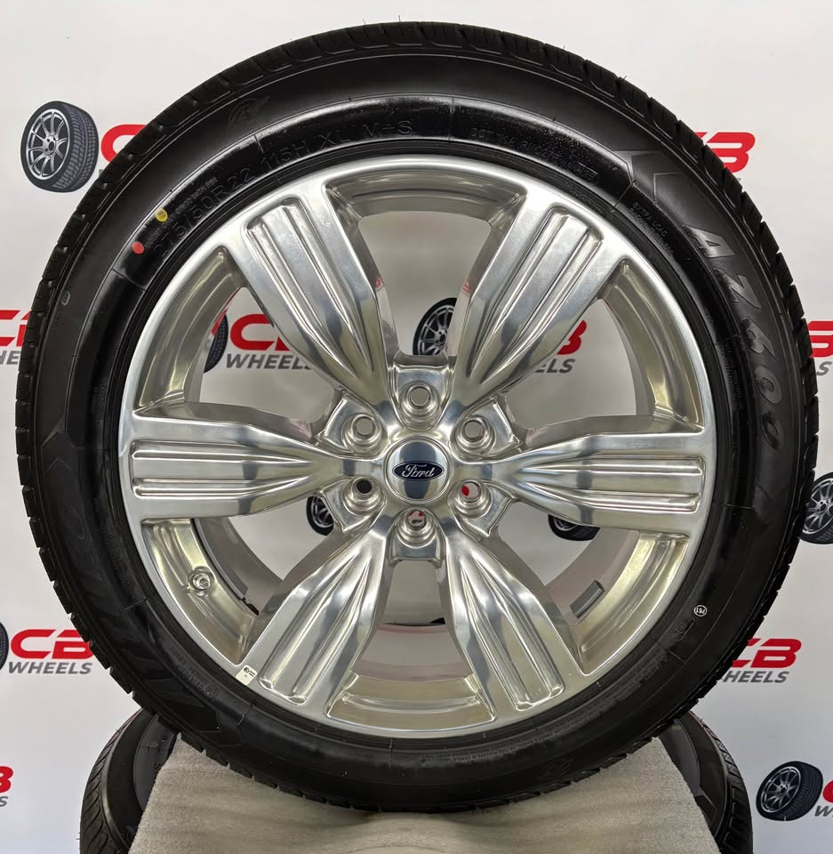 NEW Ford Expedition Limited 22" OEM Polished Wheels and Tires
