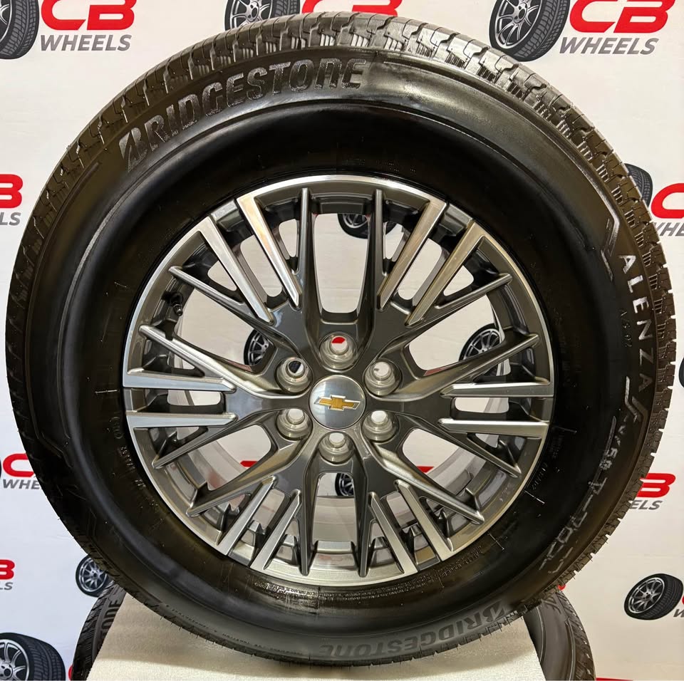 Chevrolet Traverse 18" OEM Machined Charcoal Takeoff Wheels and Tires