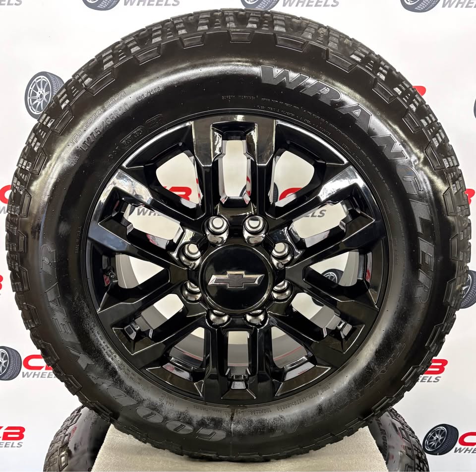 Chevrolet Silverado 2500/3500 20" OEM Gloss Black Wheels and Tires