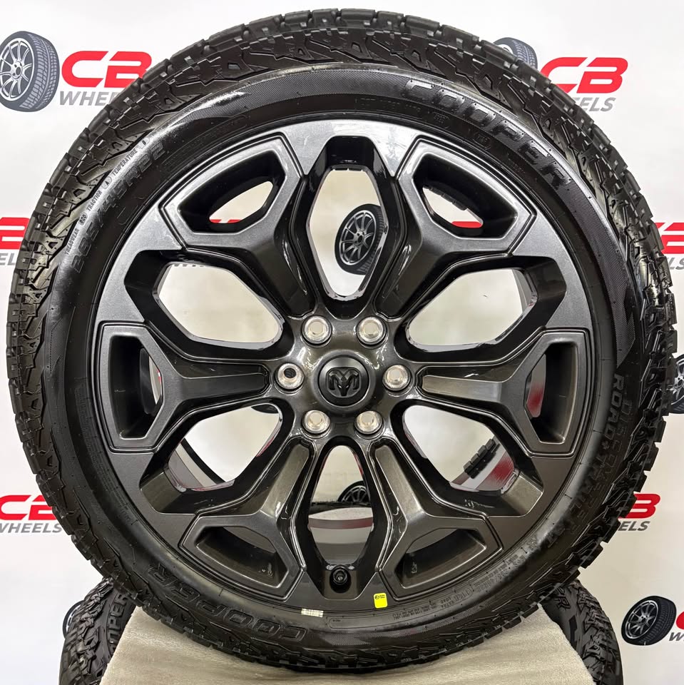 Ram 1500 22" OEM Charcoal Takeoff Wheels and Tires