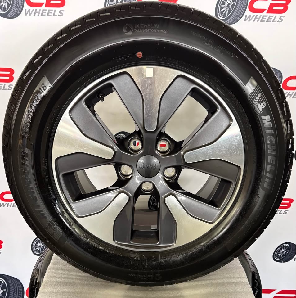 Jeep Grand Cherokee 18" OEM Machined Charcoal Wheels and Tires
