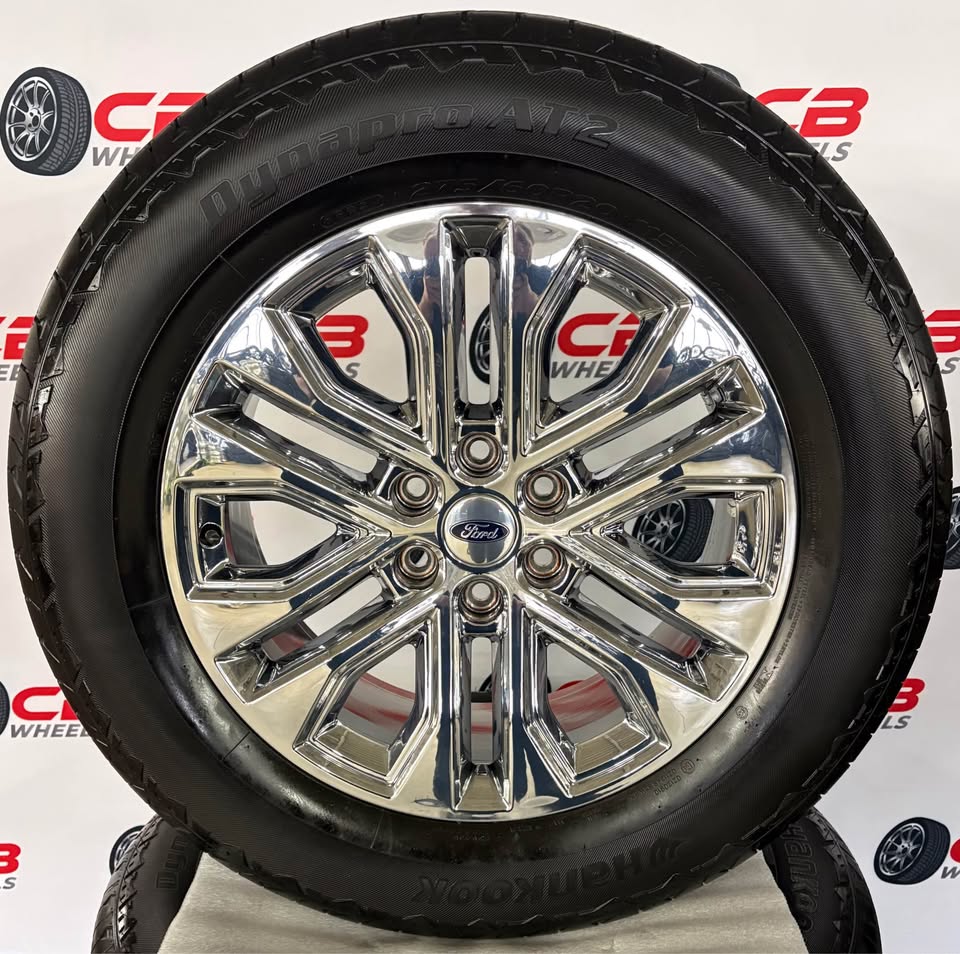 Ford F150 Lariat 20" OEM PVD Takeoff Wheels and Tires