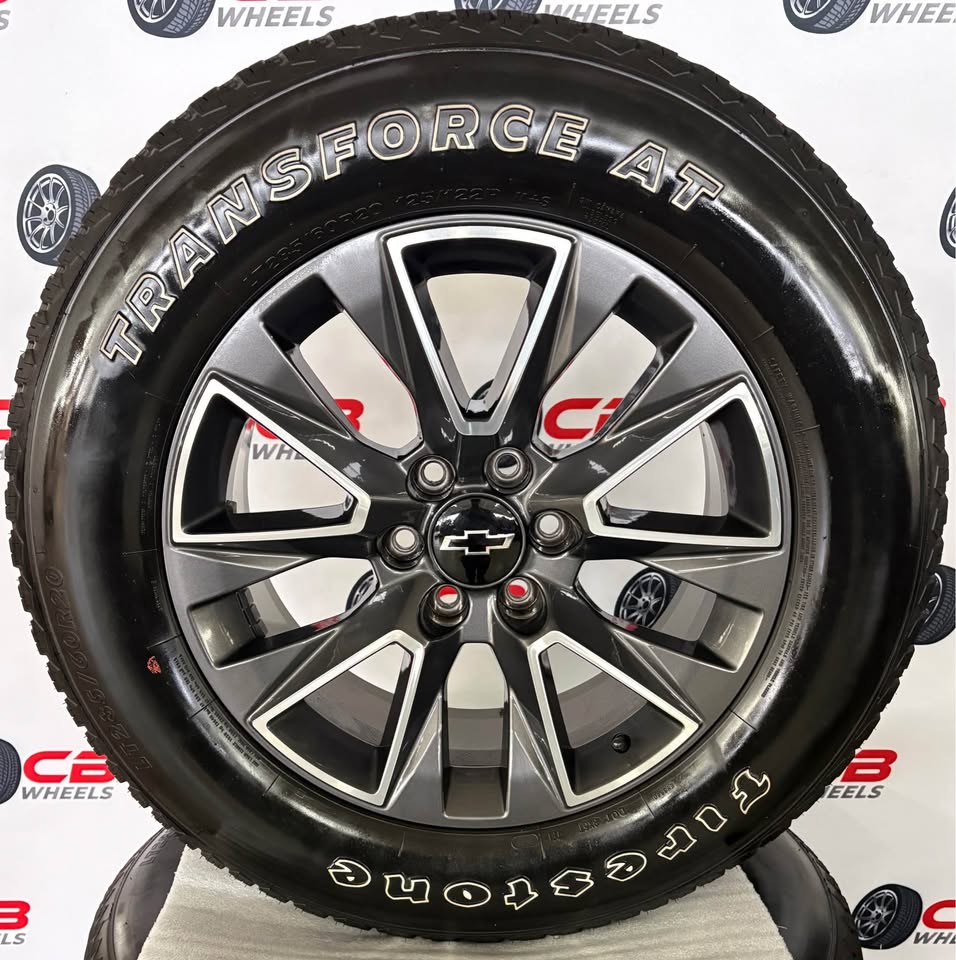 Chevrolet Tahoe 20" OEM Machined Charcoal Takeoff Wheels and Tires
