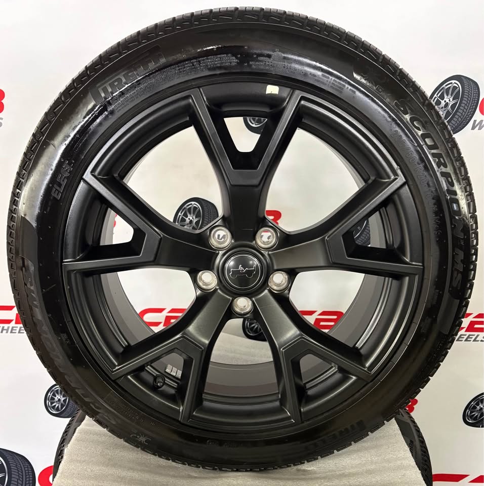 Jeep Cherokee 20" OEM Matte Black Takeoff Wheels and Tires