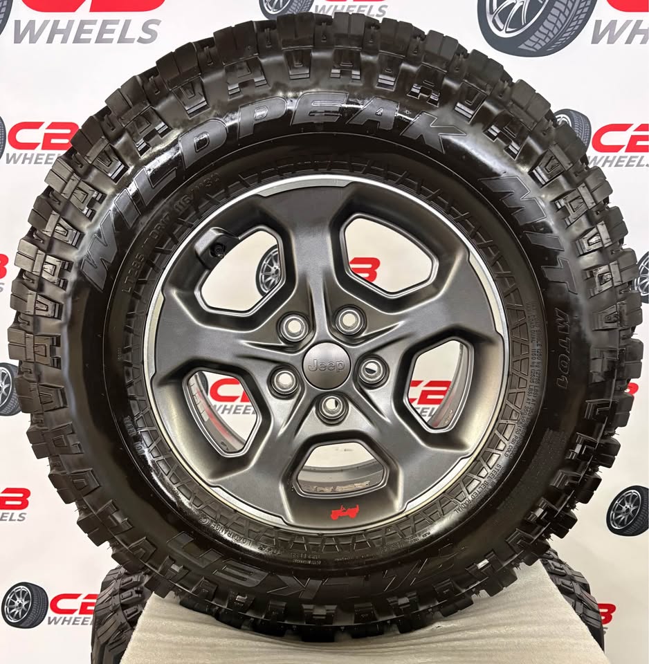 Jeep Gladiator 17" OEM Machined Charcoal Wheels and Tires