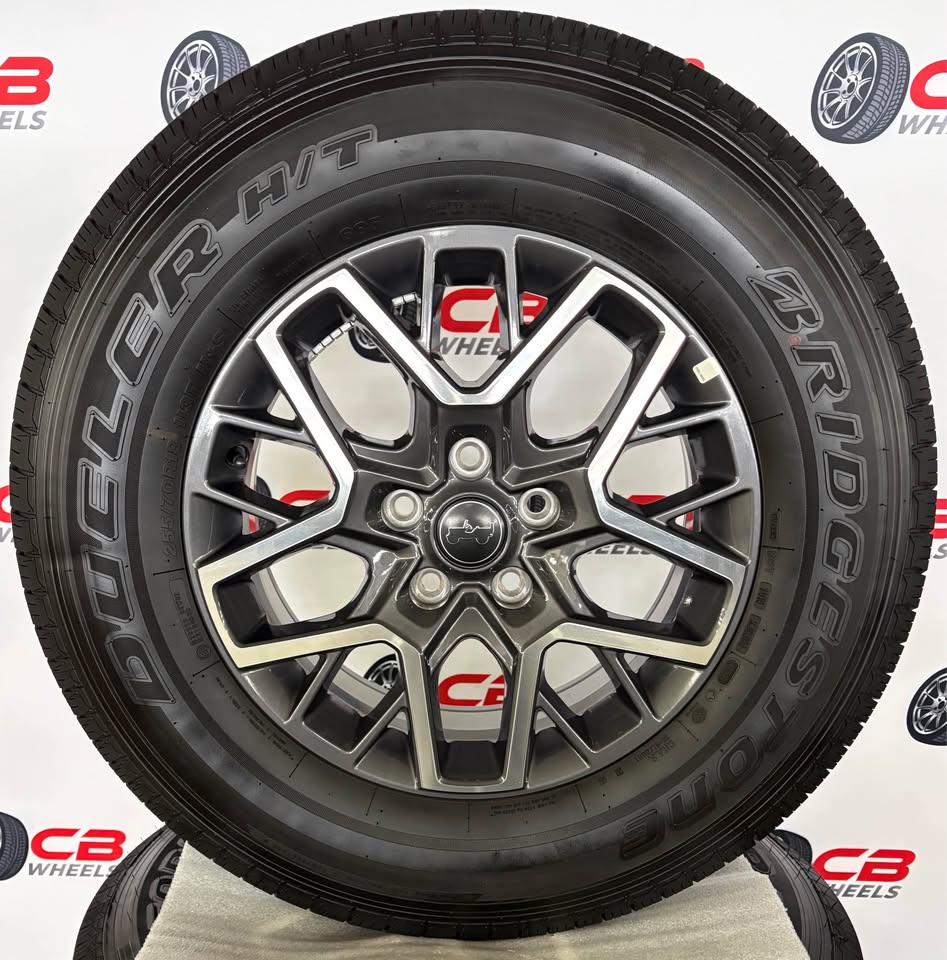 Jeep Wrangler 18" OEM Machined Charcoal Wheels and Tires
