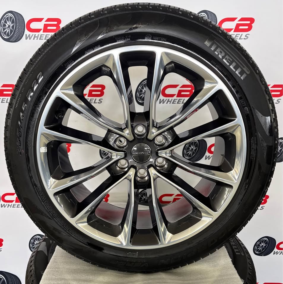 Jeep Grand Wagoneer 22" OEM Polished Charcoal Wheels and Tires 
