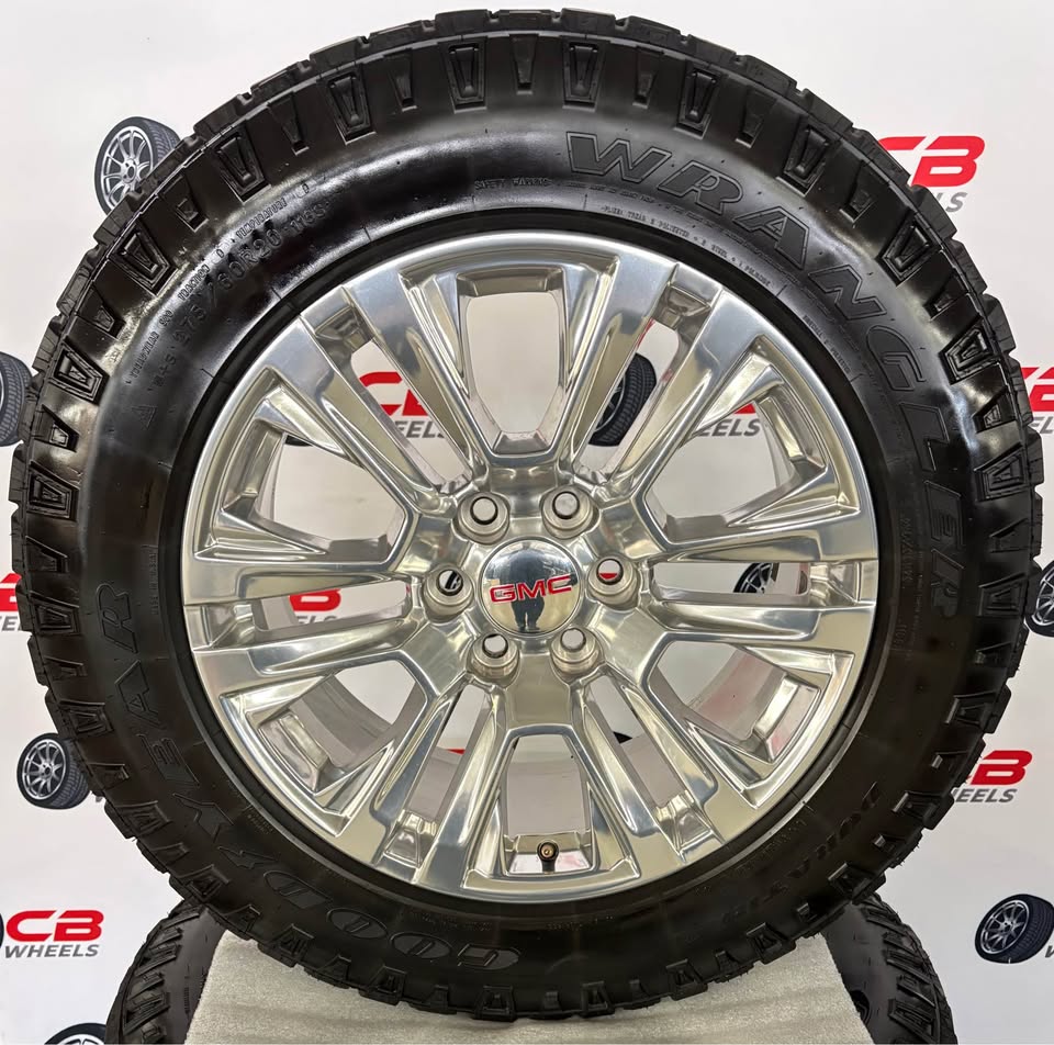 GMC Sierra 1500 20" OEM Polished Wheels and Tires
