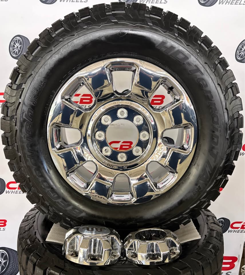 Ford F250/F350 20" OEM PVD Takeoff Wheels and Tires