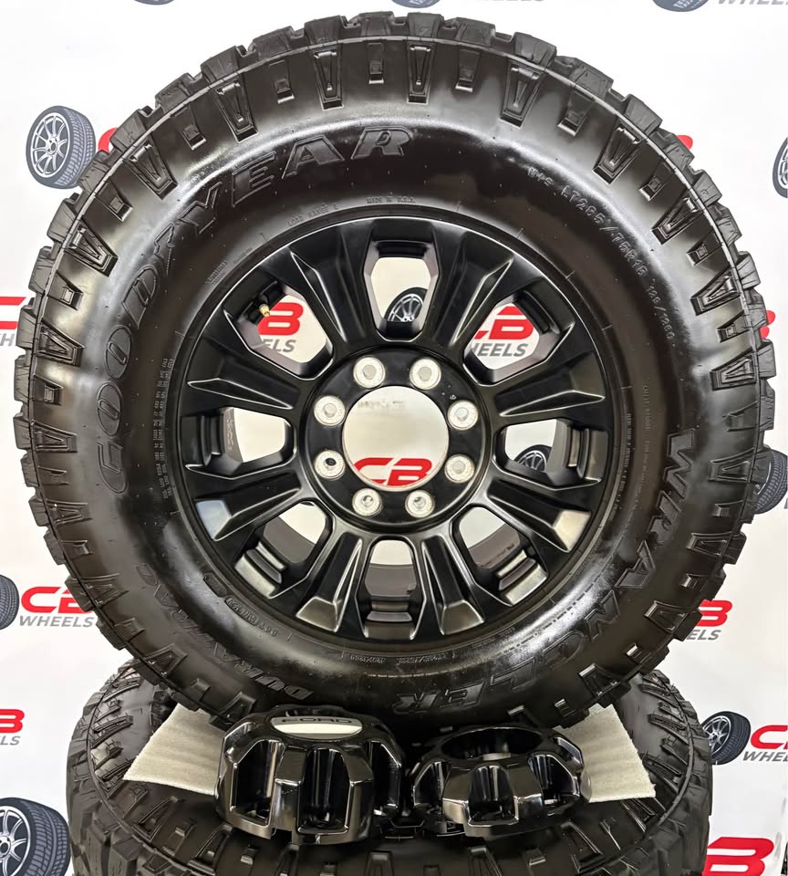 Ford F250/F350 Super Duty Tremor 18" OEM Matte Black Takeoff Wheels and Tires