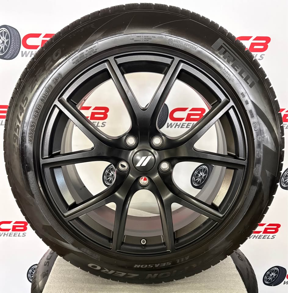 Jeep Grand Cherokee Trackhawk SRT 20" OEM Matte Black Takeoff Wheels and Tires