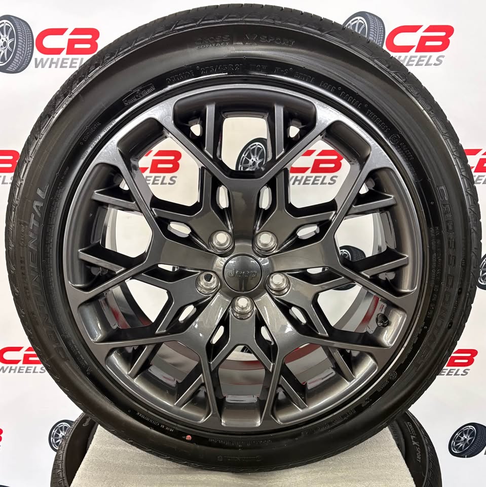 Jeep Grand Cherokee Summit Reserve 21" OEM Charcoal Takeoff Wheels and Tires