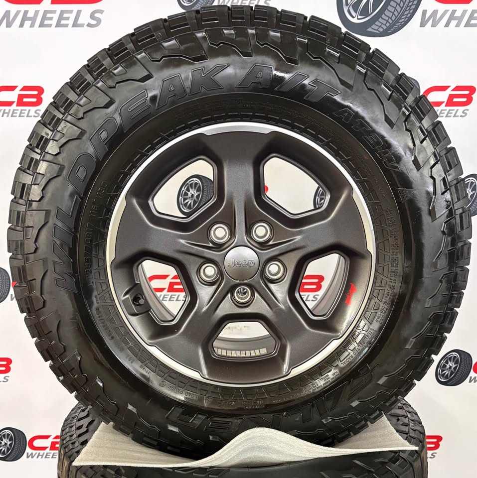 Jeep Gladiator 17" OEM Machined Charcoal Wheels and Tires