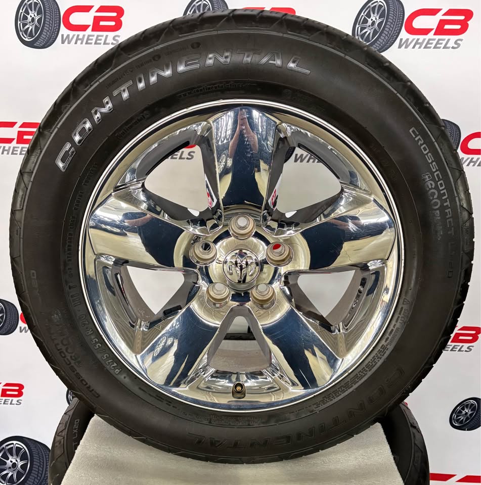 Ram 1500 20" OEM Chrome Clad Wheels and Tires