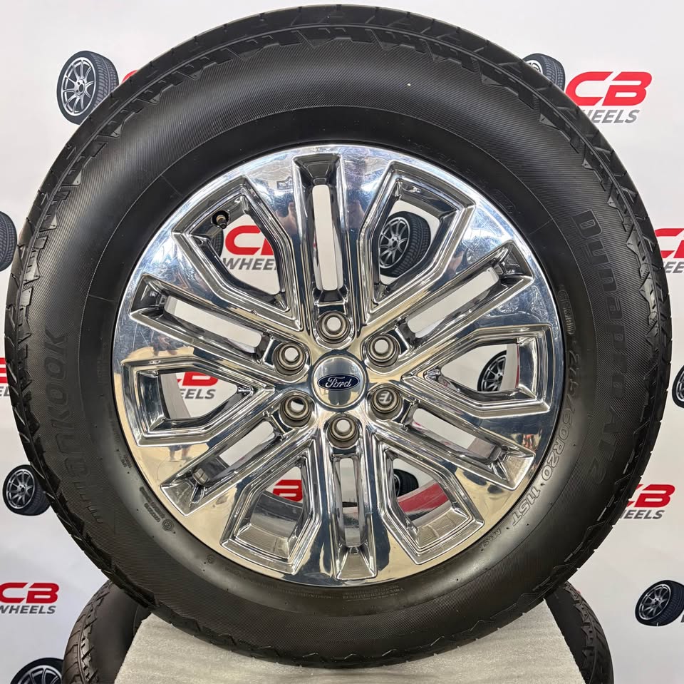 Ford F150 Lariat 20" OEM PVD Takeoff Wheels and Tires