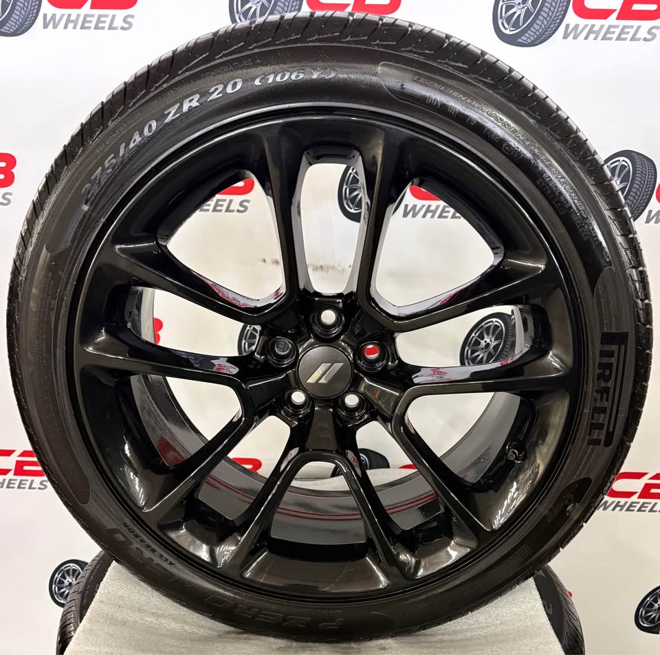Dodge Charger Challenger 20" OEM Gloss Black Takeoff Wheels and Tires