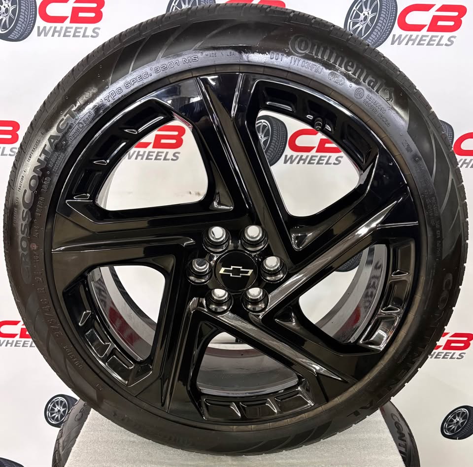 Chevrolet Equinox EV 21" OEM Gloss Black Takeoff Wheels and Tires