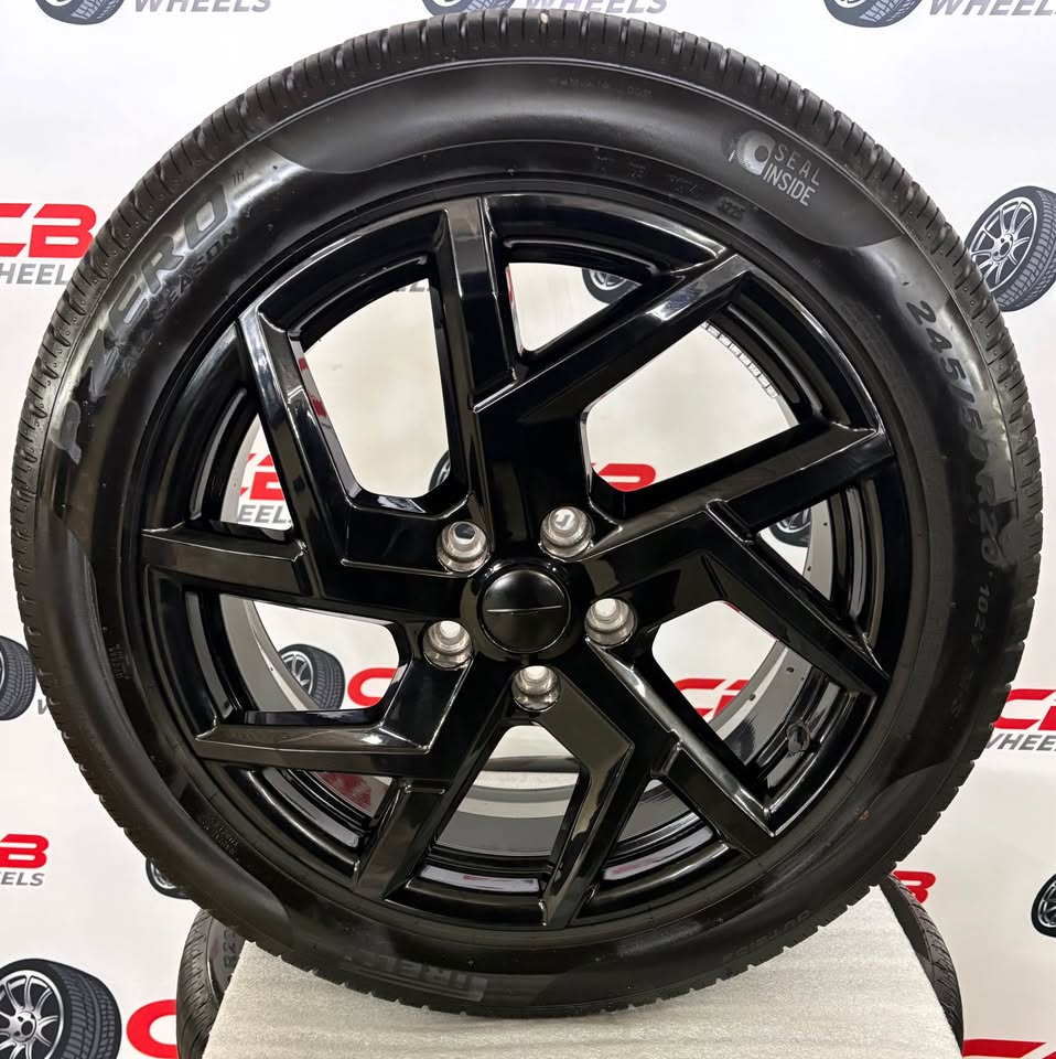 Chrysler Pacifica 20" OEM Gloss Black Takeoff Wheels and Tires
