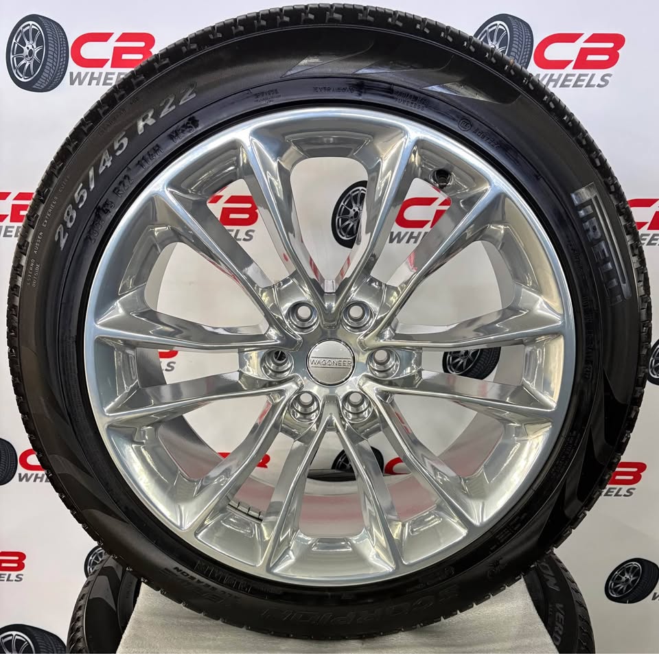 Jeep Grand Wagoneer 22" OEM Chrome Takeoff Wheels and Tires