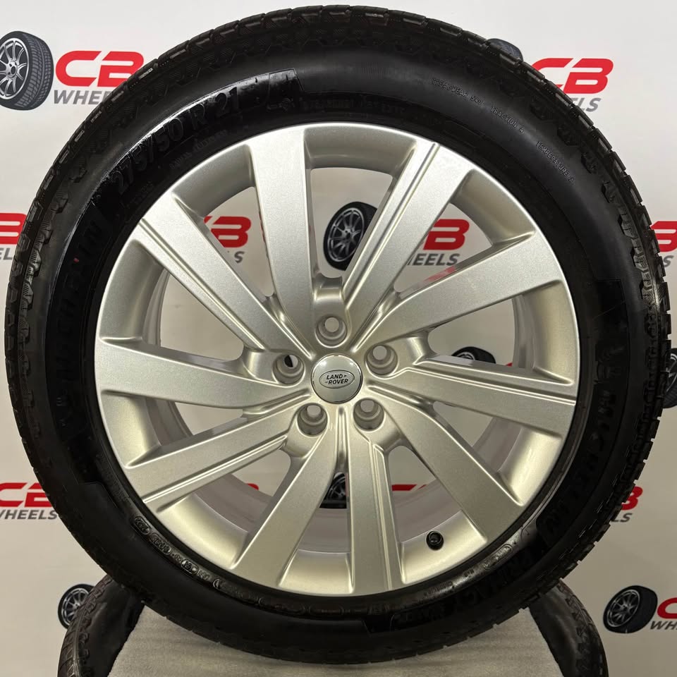 Land Rover Range Rover 21" OEM Silver Takeoff Wheels and Tires
