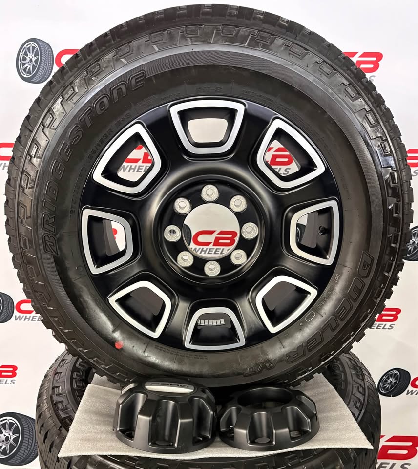 Ford F250/F350 Super Duty Platinum 20" OEM Machined Matte Black Takeoff Wheels and Tires