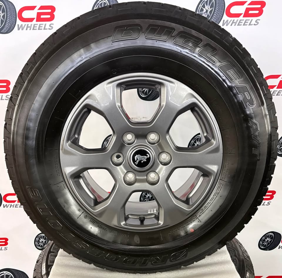 Ford Bronco Big Bend 17" OEM Charcoal Takeoff Wheels and Tires