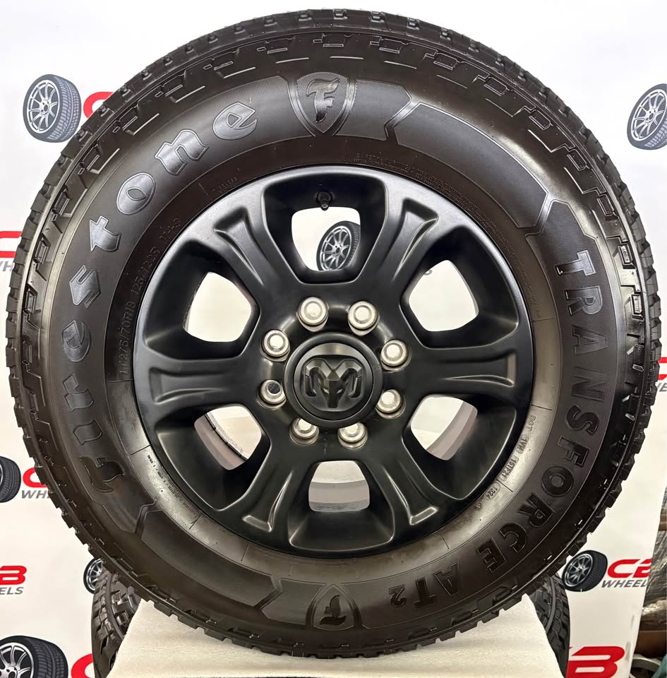 Ram 2500/3500 18" OEM Matte Black Takeoff Wheels and Tires
