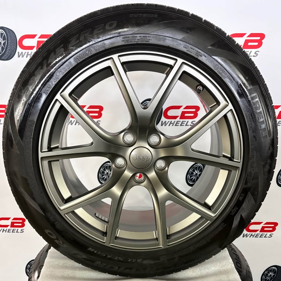 Jeep Grand Cherokee SRT 20" OEM Grey Takeoff Wheels and Tires