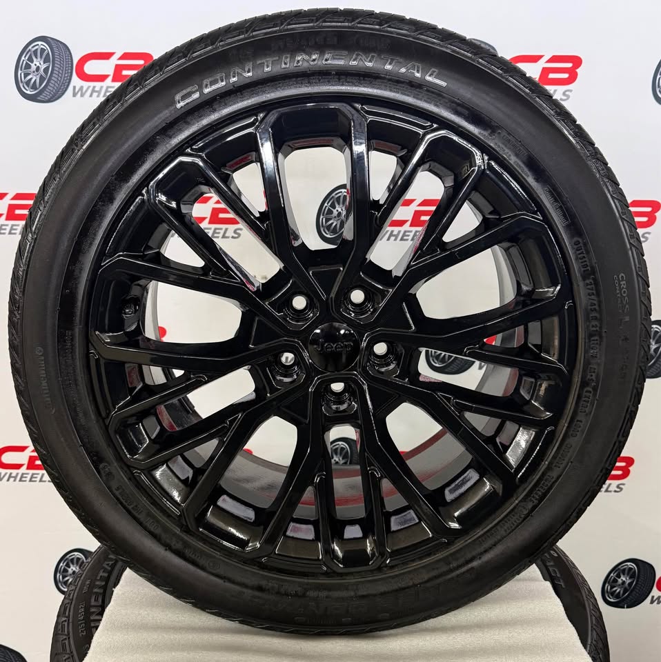 Jeep Grand Cherokee 21" OEM Gloss Black Takeoff Wheels and Tires