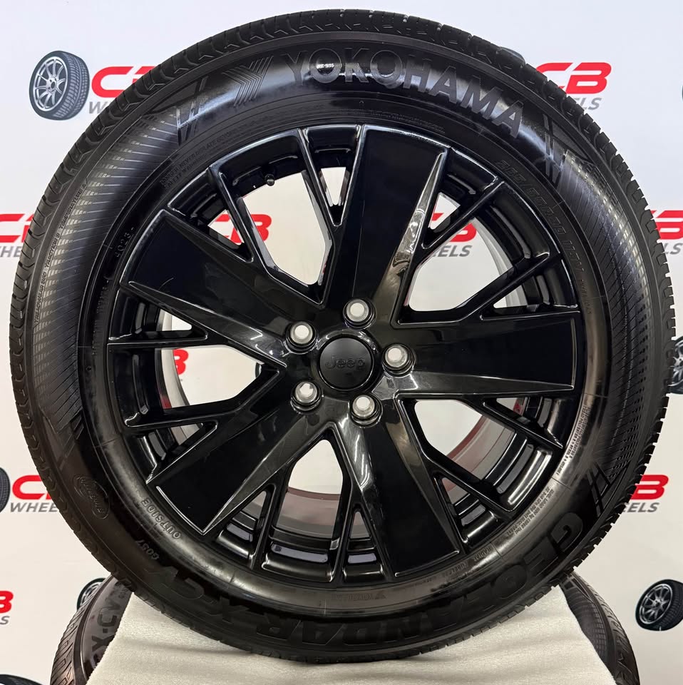 Jeep Grand Cherokee 20" OEM Gloss Black Takeoff Wheels and Tires