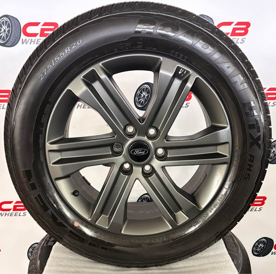 Ford F150 20" OEM Charcoal Takeoff Wheels and Tires