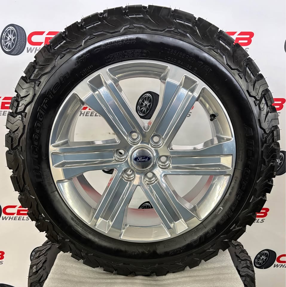 Ford F150 20" OEM Chrome Powder Coat Takeoff Wheels and Tires