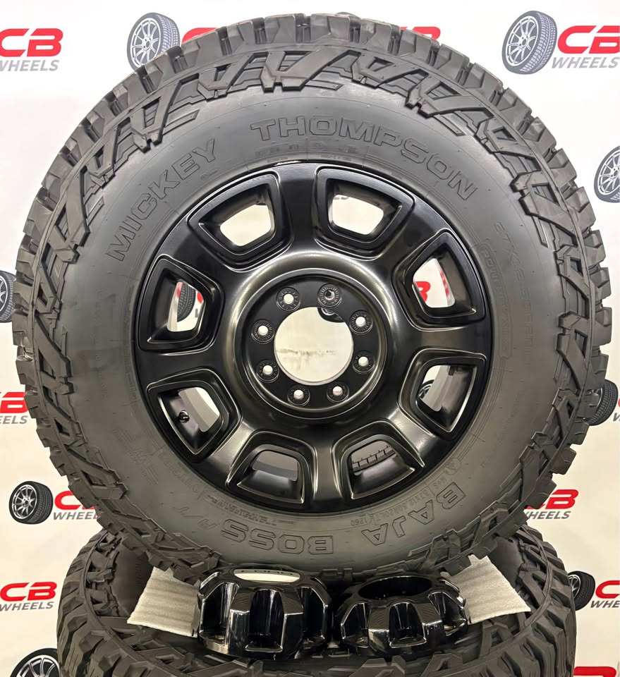 Ford F250/F350 20" OEM Satin Black Takeoff Wheels and Tires
