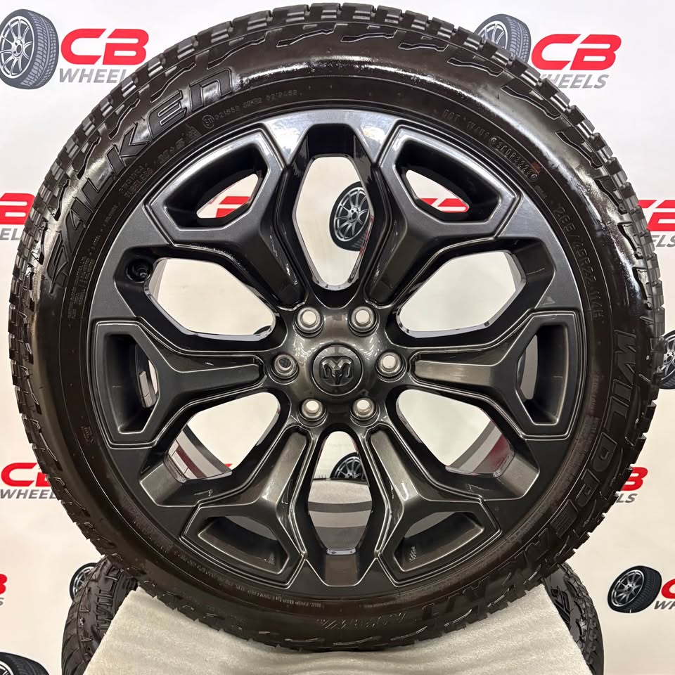 Ram 1500 22" OEM Charcoal Takeoff Wheels and Tires