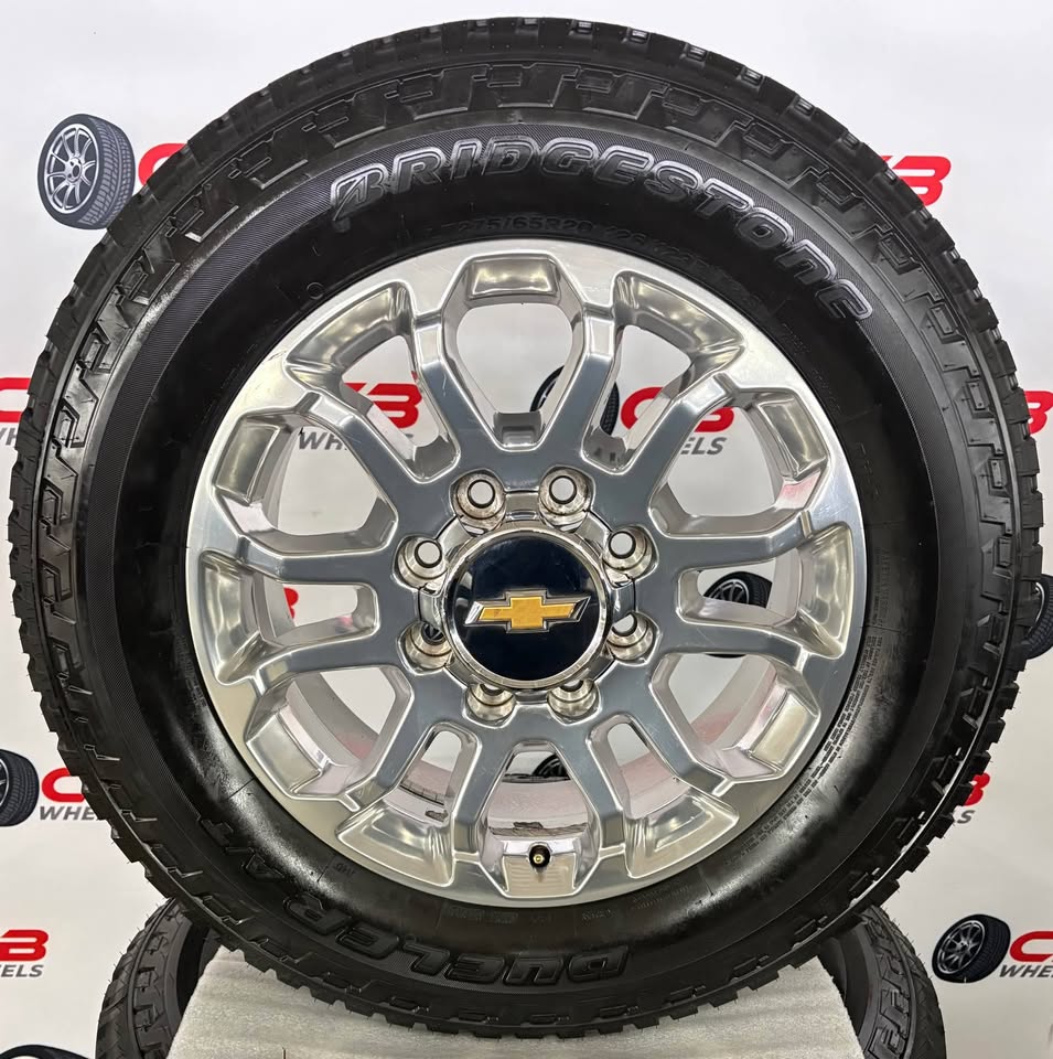 Chevrolet Silverado 2500/3500 20" OEM Polished Takeoff Wheels and Tires
