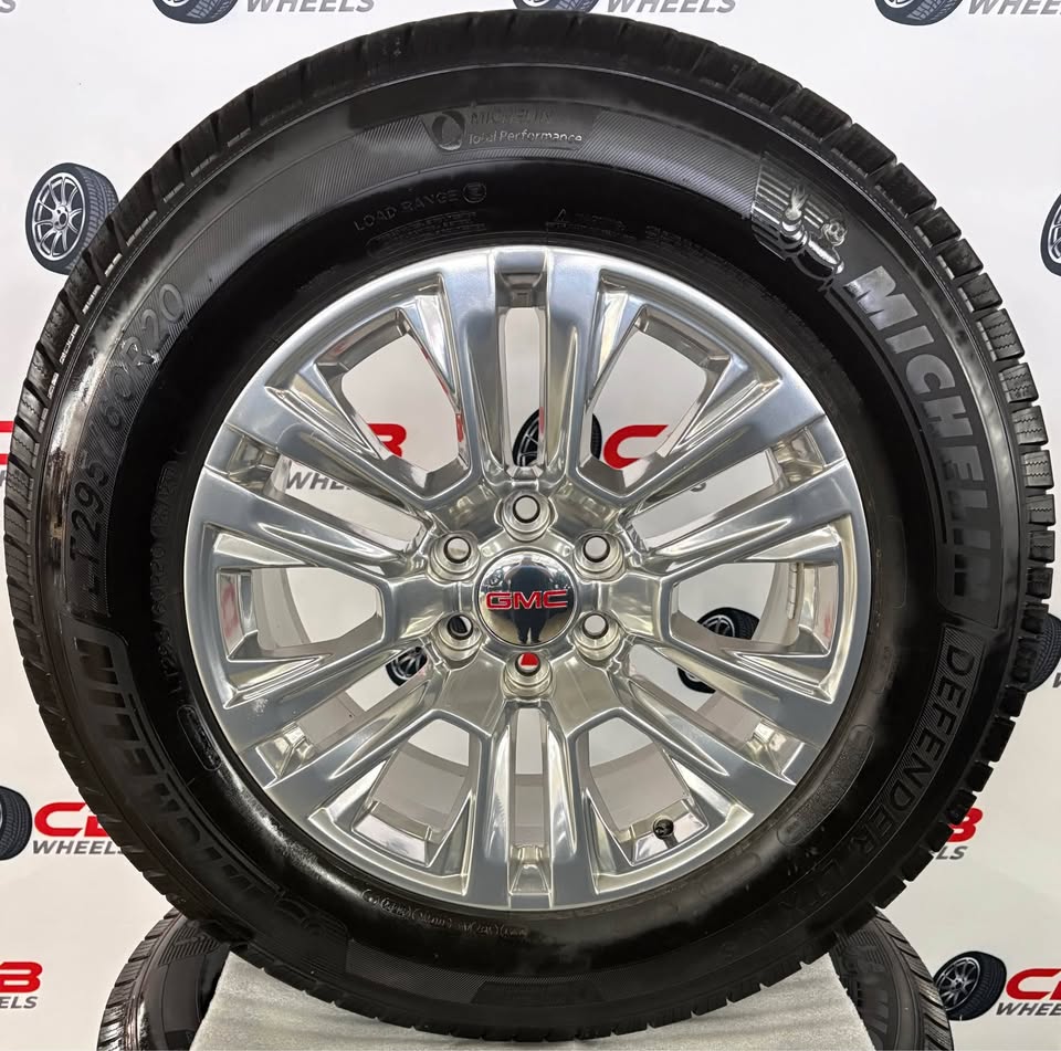 GMC Sierra 1500 20" OEM Polished Takeoff Wheels and Tires