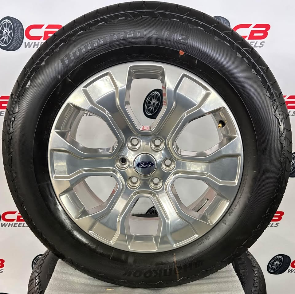 Ford F150 Platinum 20" OEM Polished Takeoff Wheels and Tires
