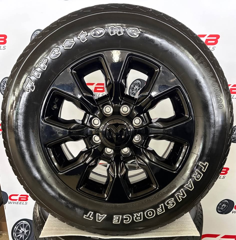 Ram 2500/3500 Limited 20" OEM Gloss Black Takeoff Wheels and Tires