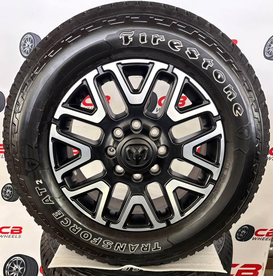 Ram 2500/3500 Limited 20" OEM Machined Black Takeoff Wheels and Tires