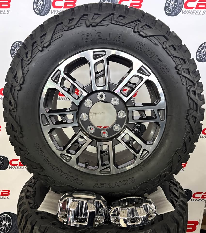 Ford F250/F350 Limited 20" OEM Machined Charcoal Wheels and 35" Tires